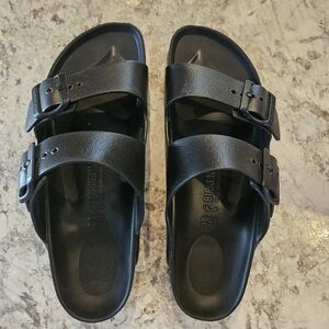 Classic Black Sandals with Double Straps